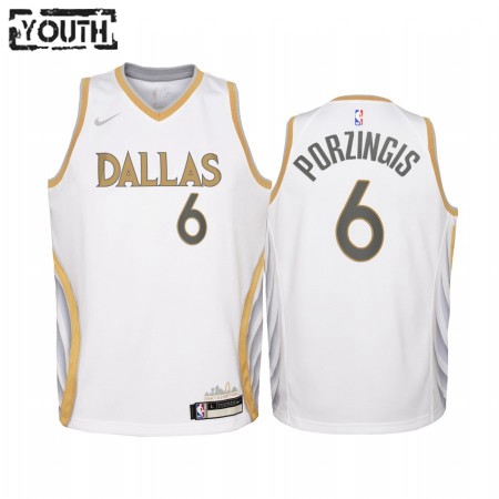 Maillot Basket Dallas Mavericks Kristaps Porzingis 6 2020-21 City Edition Swingman - Enfant